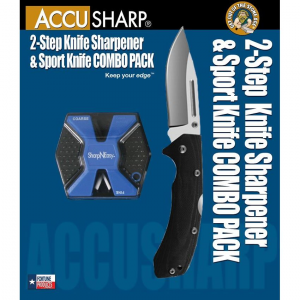AccuSharp 722C SharpNEasy Lockback Knife Combo Black Handles