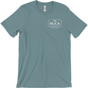 Buck 13348 Front Logo T-Shirt Slate L