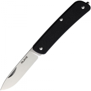 RUIKE M11B M11 Medium Folder Knife Black Handles