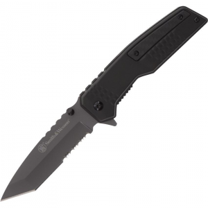 Smith & Wesson 1160827 Special Ops Linerlock Knife Black Handles