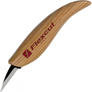 Flexcut FLEXKN13 Detail Knife with Ergonomic Wood Handle