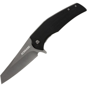 Schrade Knives 1136037 Torsion Gray Knife Black Handles