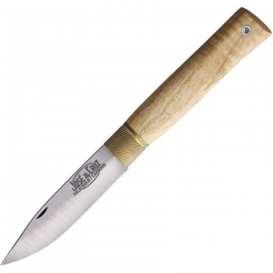 Jose Da Cruz 80001 Large Satin Folding Knife Ash Wood Handles