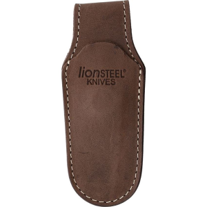 LionSTEEL 900MK01BR Vertical Leather Sheath Brown