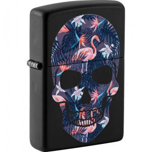 Zippo 71854 Flamingo Skull Lighter