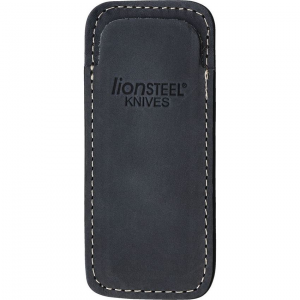 LionSTEEL 900FDV3BL Vertical Leather Sheath Blue