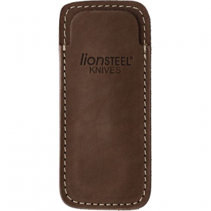 LionSTEEL 900FDV3BR Vertical Leather Sheath Brn