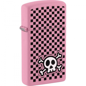 Zippo 53568 Checkered Skull Lighter