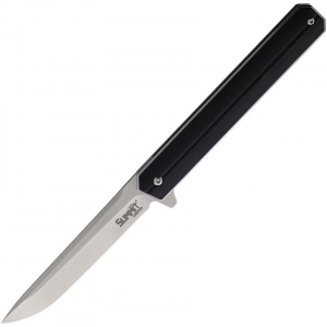 Summit Gear 005BLK Linerlock Knife with Black G10 Handles