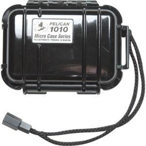 Pelican 1010B Black Survival Small Micro Case with Padded protective Liner