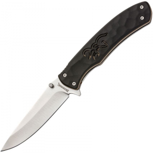 Browning 0429B Medium Primal Linerlock Knife Black Handles