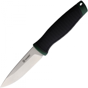 Ganzo 806GR Stonewash Fixed Blade Knife Black/Green Handles