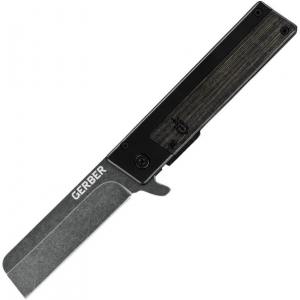 Gerber 1066486 Quadrant Framelock Knife Black Handles