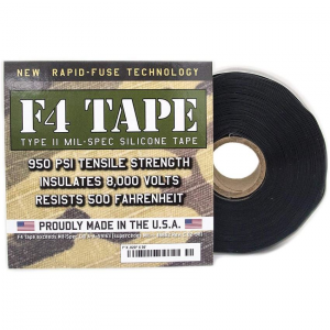 Rescue Tape 4B F4 Mil-Spec Silicone Tape Blk
