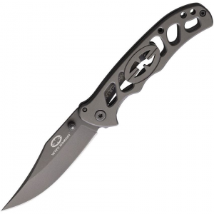 WithArmour 046GY Alligator Framelock Knife Stainess Handles
