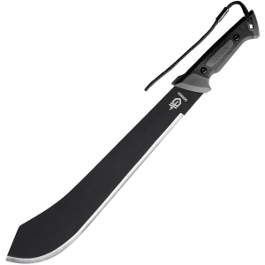 Gerber 3069 Gator Bolo Machete Carbon Fixed Blade Knife Black/Gray Handles