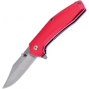 Frost SW887R Assist Open Linerlock Knife with Red Handles