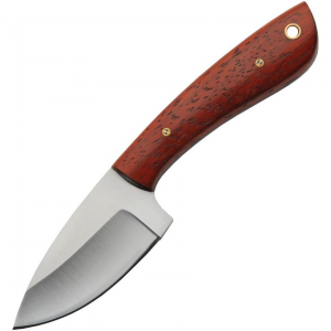 Pakistan 203487 Skinner Mahogany Satin Fixed Blade Knife Wood Handles