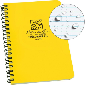 Rite in the Rain 373 Side Spiral Notebook Yellow