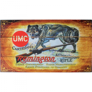 Remington SG001 UMC Cartridges Wolf Wood Sign