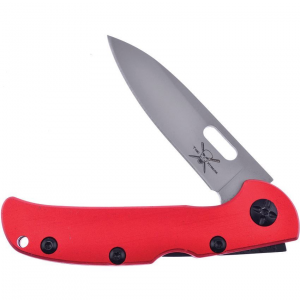 Frost TX180R Lockback Knife Red Aluminum Handles