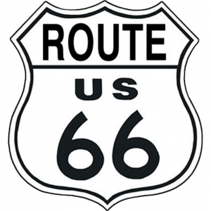 Tin Sign 0679 Route 66 Shield Rich Vibrant Colors and Heavy Embossing Tin Sign