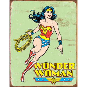 Tin Sign 1642 Tin Sign Wonder Woman Retro