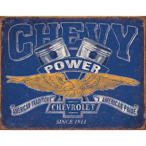 Tin Signs 2199 Chevy Power Tin Sign