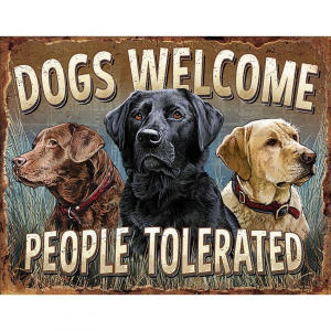 Tin Signs 2279 12 1/2" x 16 Inch Dogs Welcome