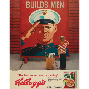 Tin Signs 2435 Kelloggs Builds Men