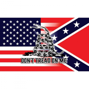 Flags 7285 USA & Confederate Flag
