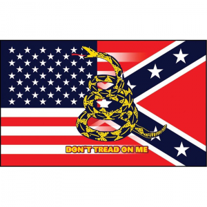 Flags 7302 USA & Confederate Flag