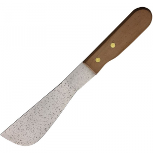 Old Hickory 5250X Lettuce Trimmer Stainless Fixed Blade Knife Brown Wood Handles