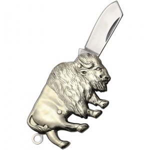 Novelty 271 Buffalo Folding Knife Nickel Silver Handles