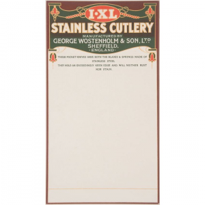 IXL 14 Stainless Cutlery Display Card