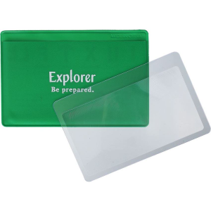 ESEE P60 Credit Card Magnifier Lens with Clear Plastic Construction