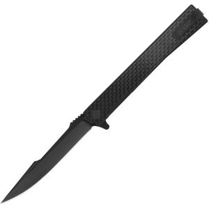 Ocaso 9HFB Solstice Black Linerlock Knife Carbon Fiber Handles