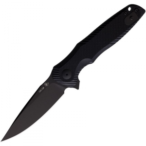 Spartan SFBL11BK POROS Linerlock Knife Black Handles