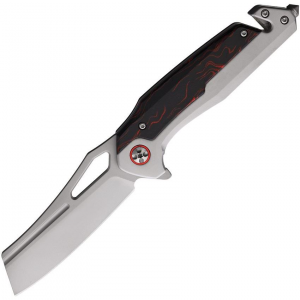 Rough Rider 034 Tactical Rescue Framelock Knife Black/Red Handles