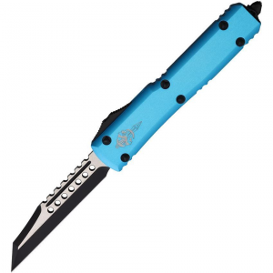 Microtech 119W1TQS Auto Ultratech Warhound OTF Knife Turquoise Handles