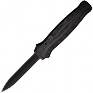 Piranha P20BKT Auto Rated-X OTF Black Knife Black Handles