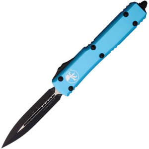 Microtech 1221TQ Auto Ultratech Double Edge OTF Knife Turquoise Handles
