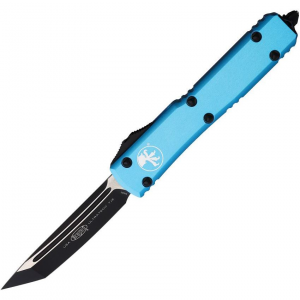 Microtech 1231TQ Auto Ultratech Tanto OTF Knife Turquoise Handles