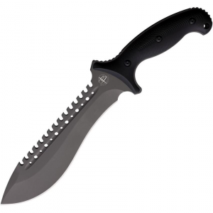 Begg 025 Bolo Fixed Blade Knife Black Handles