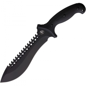 Begg 024 BG024 Bolo Fixed Blade Knife Black Handles