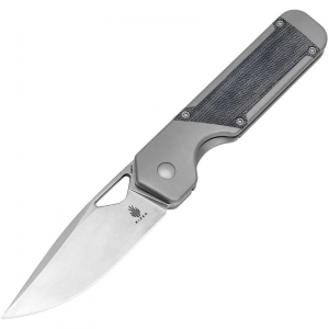 Kizer 3634A1 Militaw Stonewash Knife Gray Handles