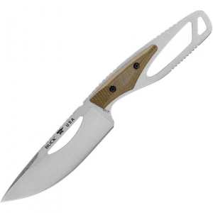 Buck 631GRS 631 Paklite 2.0 Field Fixed Blade Knife Green Handles