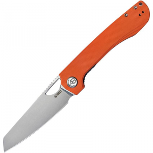 Kubey 365A Elang Knife Orange Handles