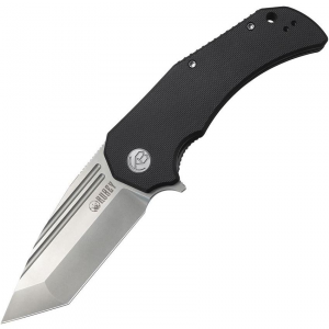 Kubey 318A Bravo 1 Knife Black Handles