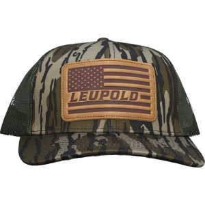Leupold 172600 Leather Flag Trucker Hat